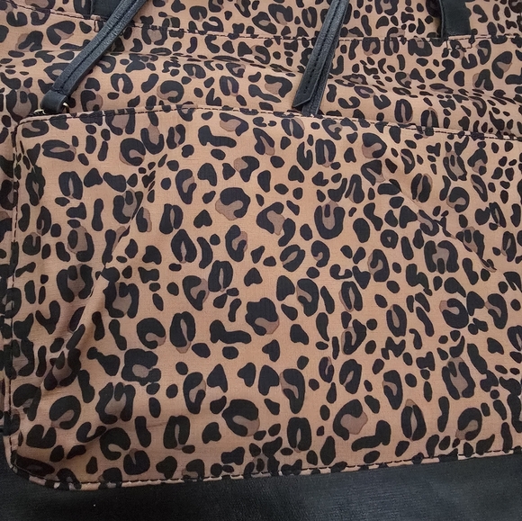 Fossil Animal Print Tote - Brown and Black - Picture 3 of 7